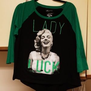 Marilyn Monroe baseball tee